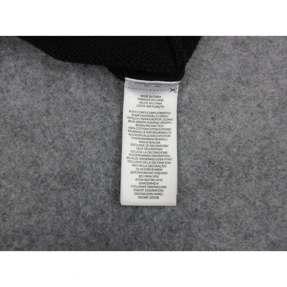 Polo Ralph Lauren Sweater Mens 4XL XXXXL Tall Black 1/4 Zip Mock Neck Pony